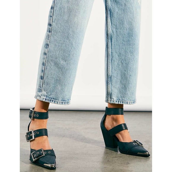 Jeffrey Campbell Shoes - Jeffrey Campbell X FP Emilia Belted Cutout Boots in Off Black